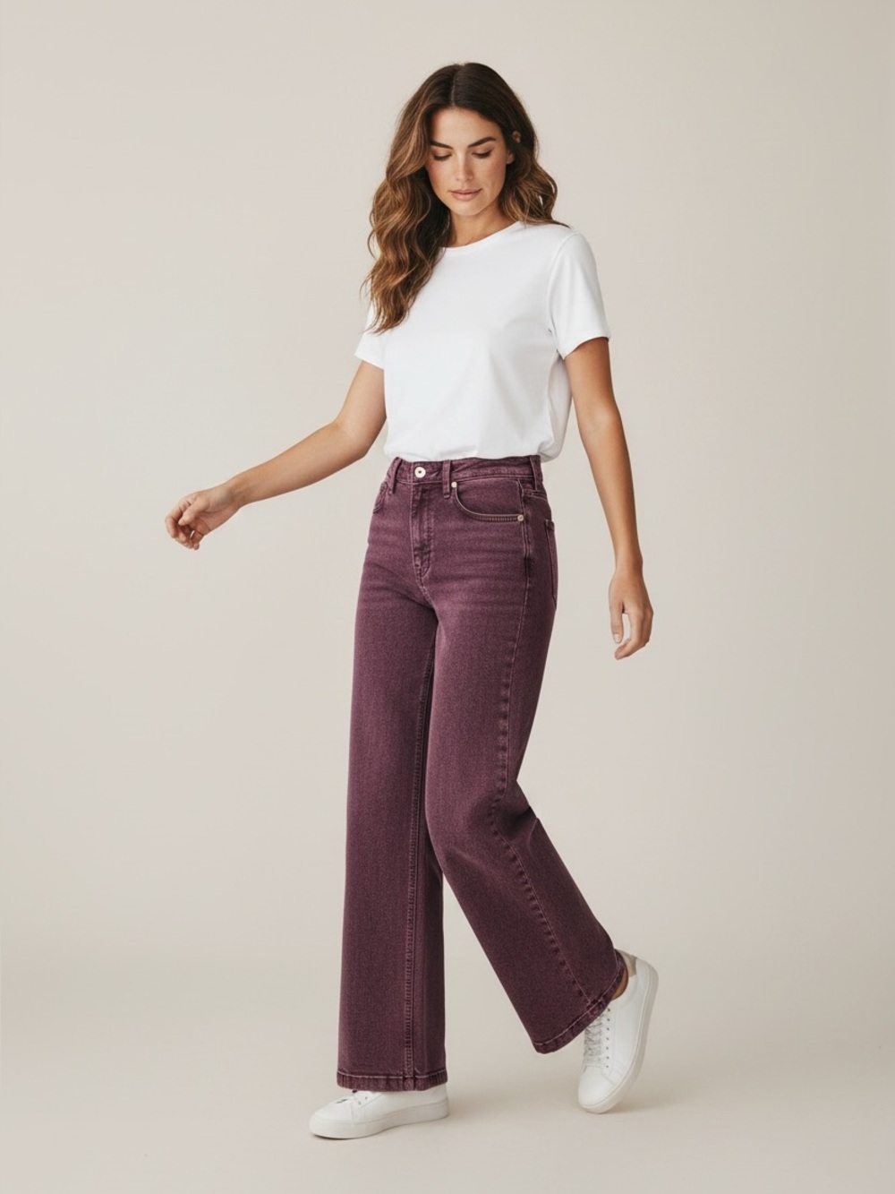 GAP High Rise Stride Wide-Leg Jeans